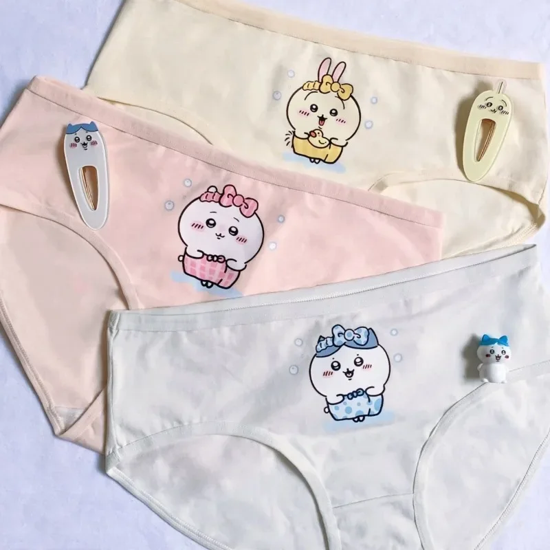 Original Homemade Pure Cotton Hachiware Usagi Anime Kawaii Cartoon Chikawa Girl Cute Student Breathable Comfortable Boxer Briefs