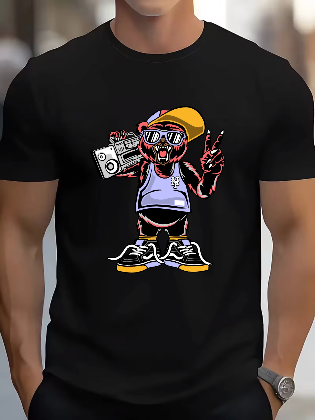 

Vintage Pirate Skull Graphic T-Shirt for Men, Pirate Style Short Sleeve Tee, Gothic Skull Print Tops