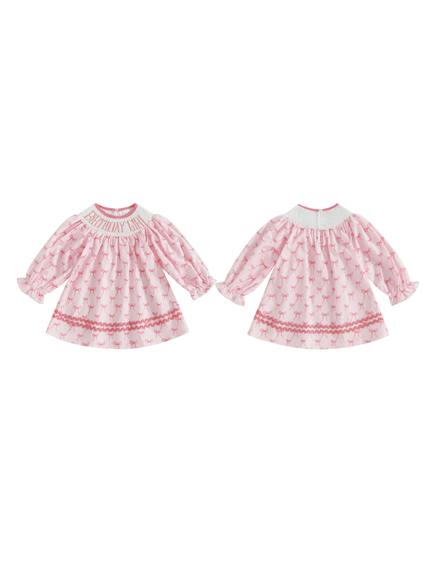 

Платье для маленьких девочек, повседневное праздничное платье принцессы с цветочной вышивкой и рюшами на рукавах для детей, милая осенняя одежда