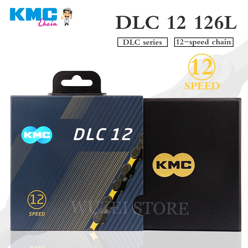 KMC Chain DLC 12 Speed MTB Bike Diamond Chains 126L KMC X12 Speed Chain Mountain Bicycle 12V for Shimano Sram