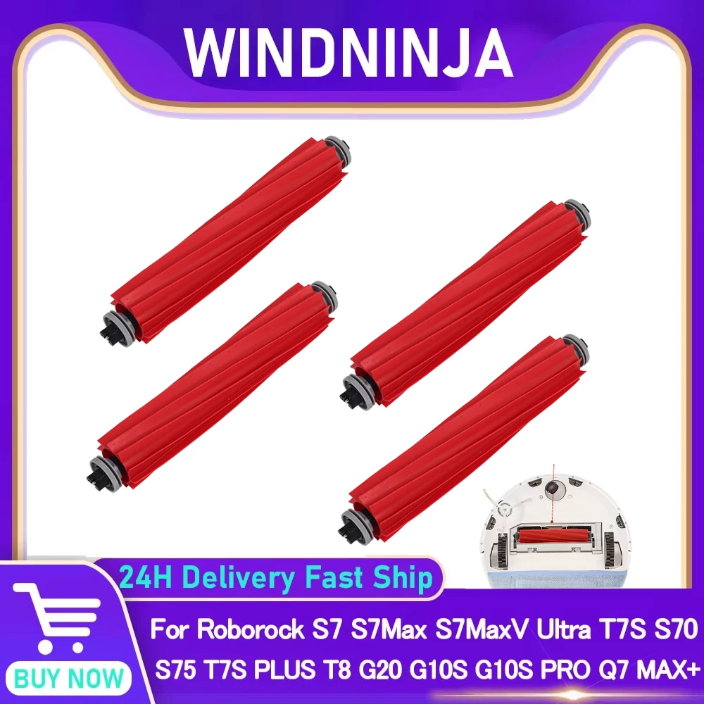 Main Roller Brush For Roborock S7 S7Max S7MaxV Ultra T7S T7S PLUS T8 S70 S75 G20 G10S G10S PRO Q7 MAX+ Robot Vacuum Cleaner Part