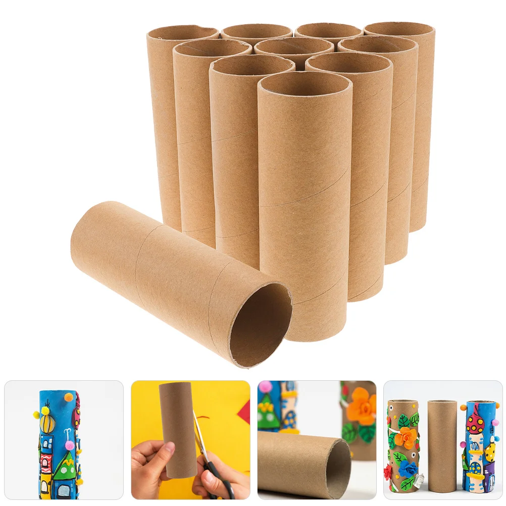 

25 Pcs Diy Projects Paper Tube Craft Toilet Tubes for Crafts Cardboard Cylinder Round