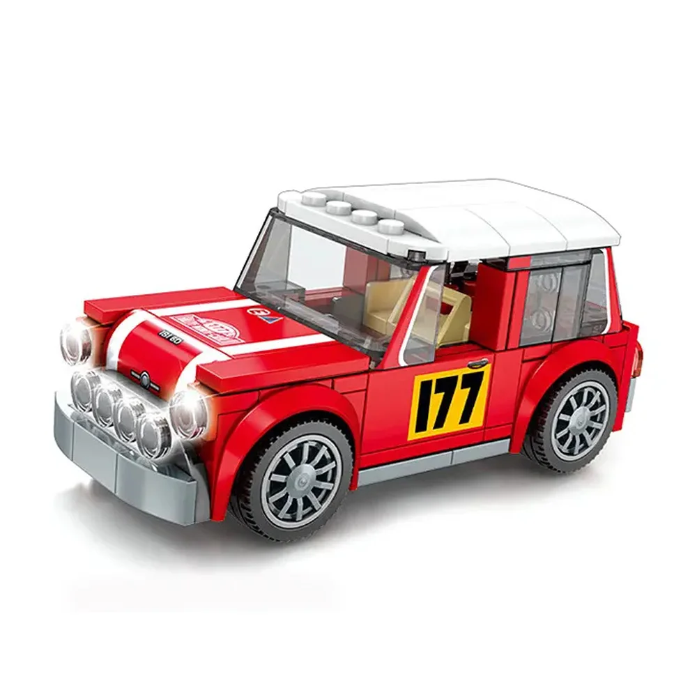 Champion Supercar Building Block Vehicle Construction Brick 1967 Mini Coopers WRC Racing Sport Car Racer Figures Toys For Gifts