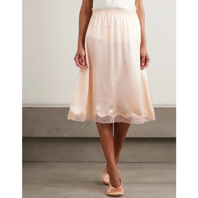 

Новинка Весна/Лето 2026: Элегантный комплект из топа и юбки миди с кружевной отделкой – модный, высококачественный, легкий и удобный.