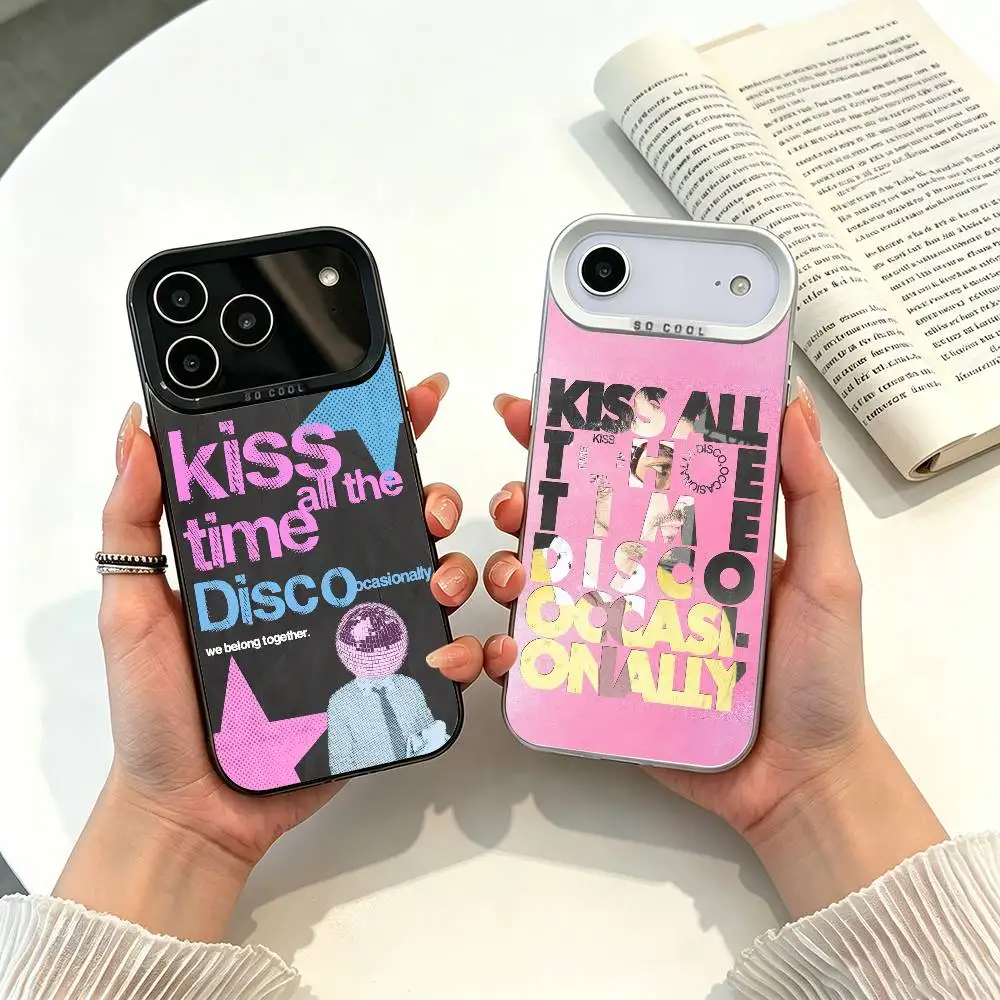 Funda KISSCO H-Harry Style-S para iPhone 17 11 12 13 14 15 16 Pro Max Plus, Color Plateado