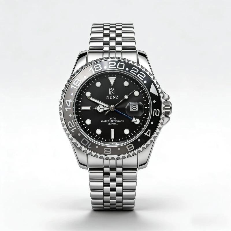 NDNZ couple watch waterproof quartz business casual dating function men's wear-resistant watch