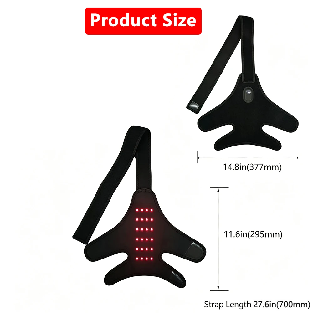 Pet Dog Leg Brace Red Light Therapy 660nm 850nm Near Infrared Hip Joint Pain Relief Arthritis Post-Surgical Recovery Wrap