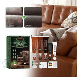 Home Leather Repair Kit Liquid Cream No Heat Repair Tool Sofa Seat Hole Scratch Crack Tear Repair Kit Shoes