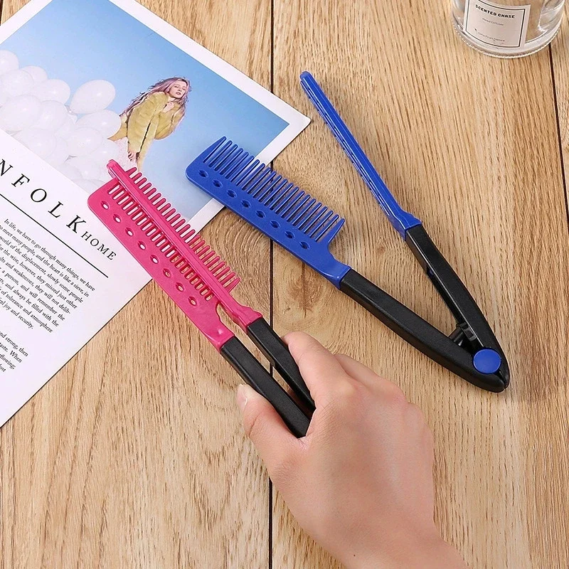 Straight Hair Brush, V-shaped Straightener, Straighten Hair, Suitable for Hair Salons, Special for Real Hair Wigs