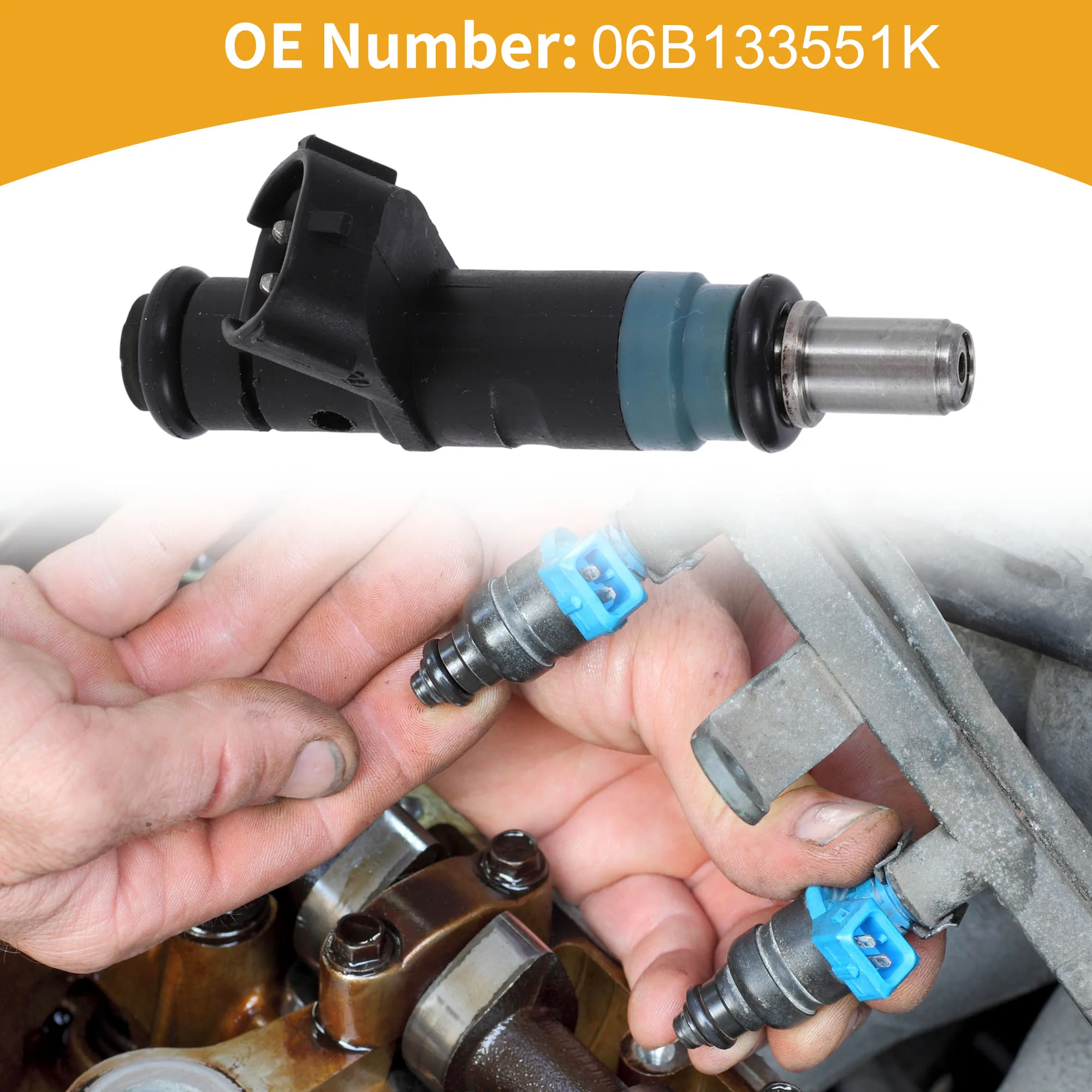 UXCELL No.06B133551K 燃料インジェクター VW パサート 3B アウディ A4 B5 1.6 車用エンジン フローマッチ燃料ノズル