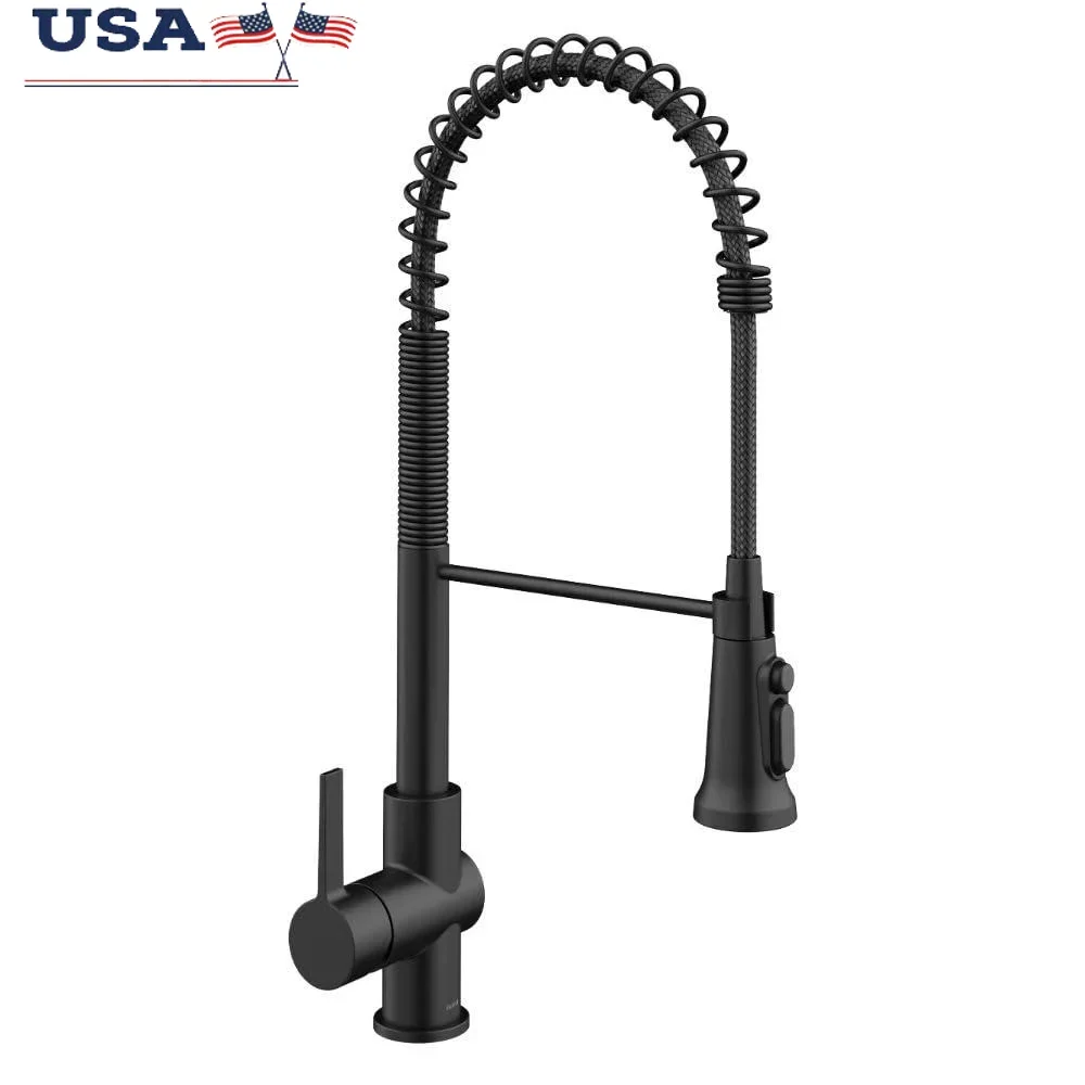 Britt Water Filter Commercial Style Kitchen Faucet Pull-Down Single Handle 360° Swivel Duopure Technology Industrial Design Easy