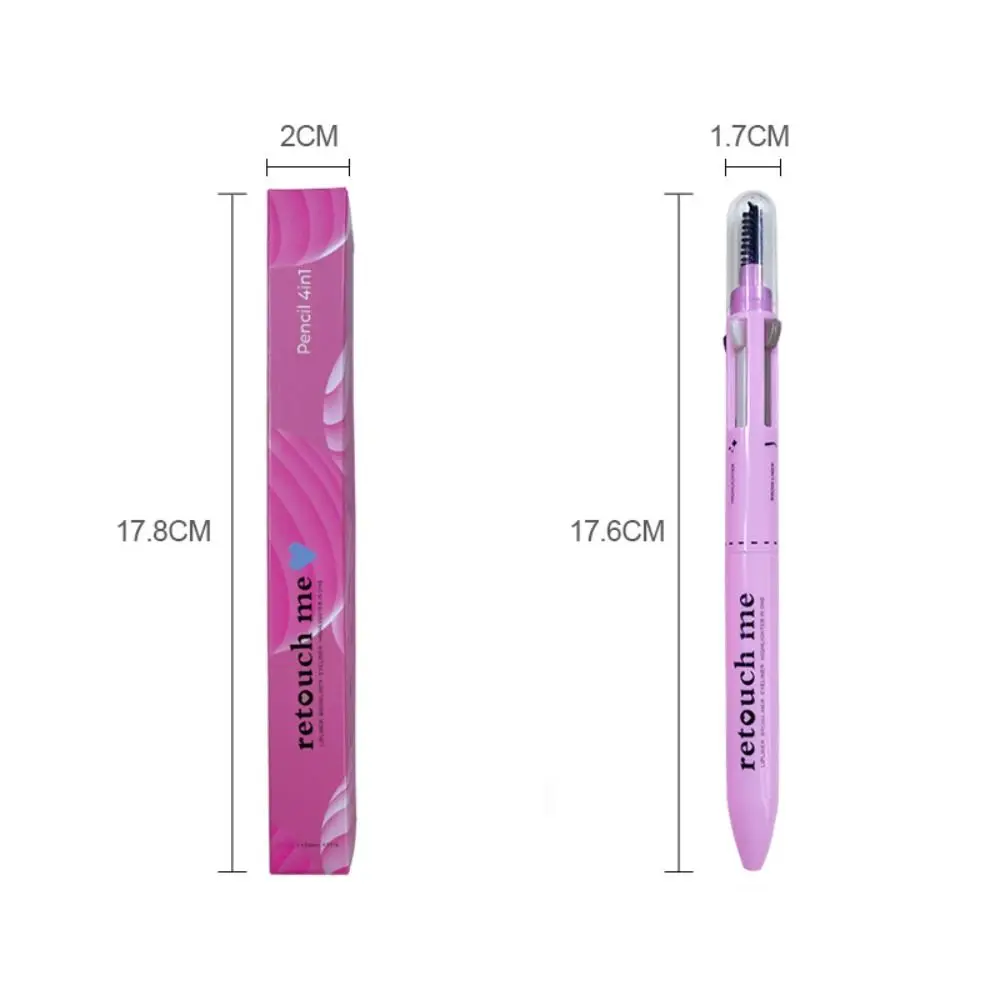 Heet met opzetborstel 4-in-1 make-uppen Langdurige Wa Highlighter Lip Liner Dames Meisjes