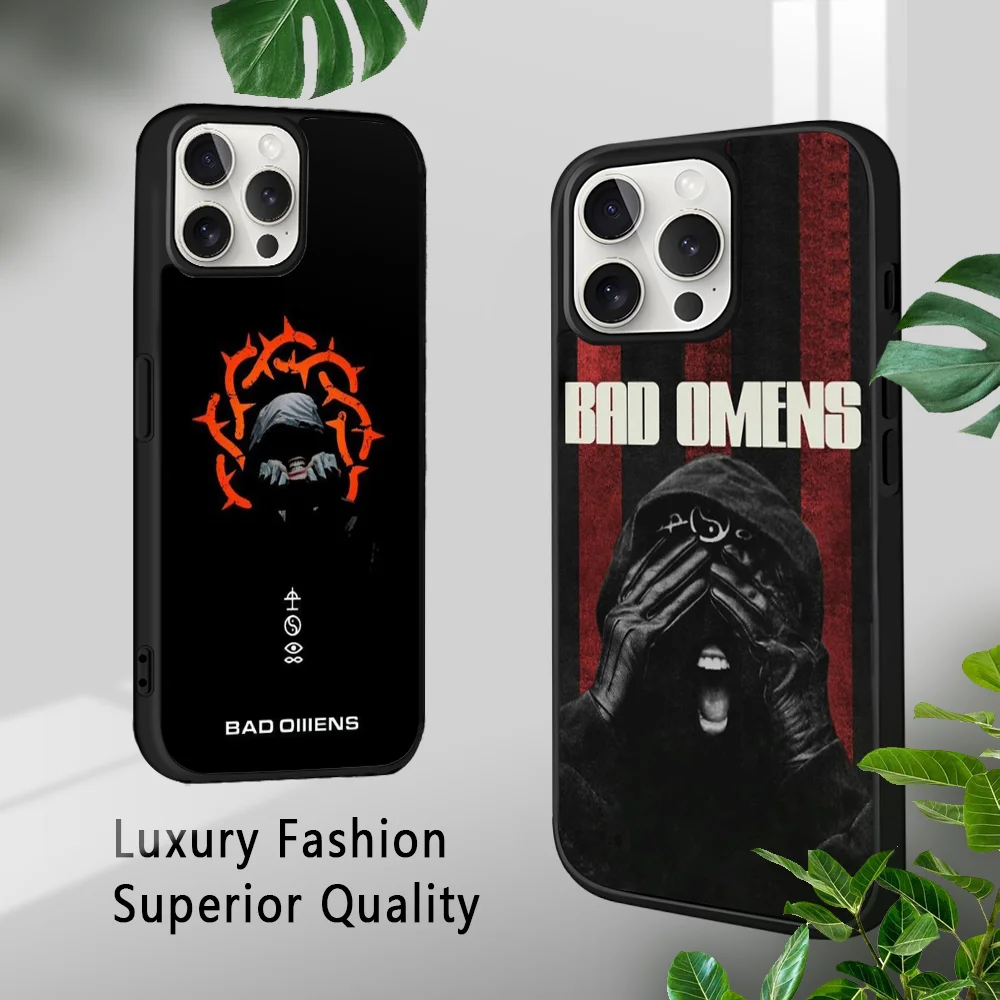 B-Bad O-Omens Band Phone Case For iPhone 16 15 14 13 12 11 Pro Xs Max Mini Plus Celulares Hard Funda