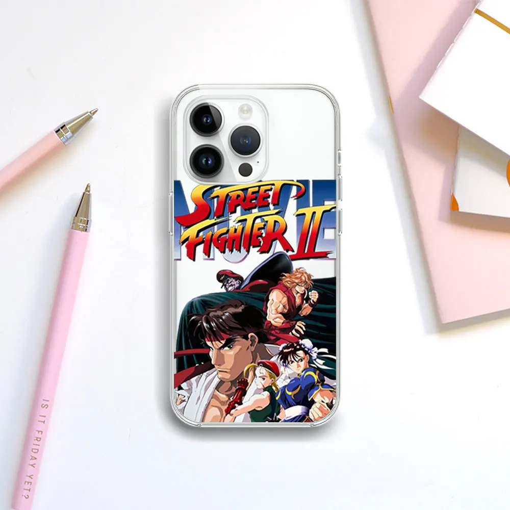 S-Street Fighter Game Transparent Phone Case For Samsung S21 S22 S23 S24 PLUS ULTRA  A04 A14 A23 A31 A34 A35 5G Shell