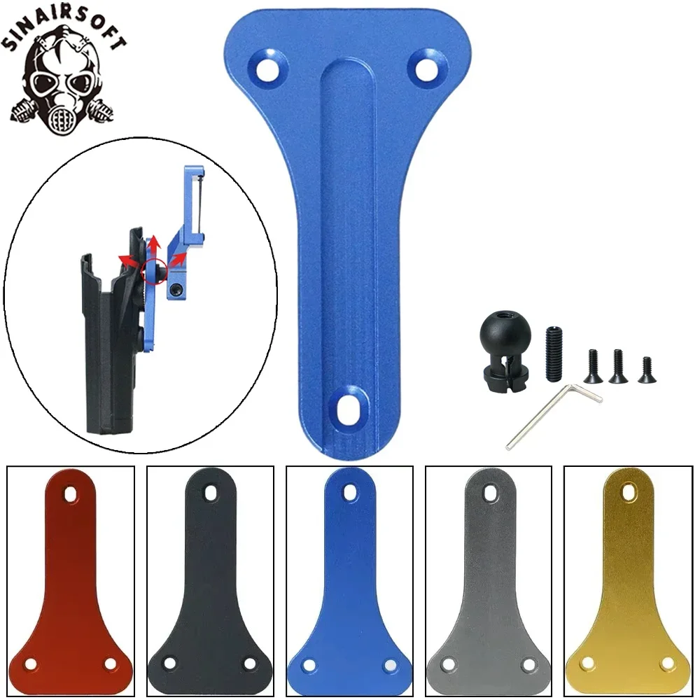 sinairsof-ipsc-idpa-t型調整可能ピストルホルスターアダプターcncアルミニウム競技用クイックドローギア多角度アクセサリー