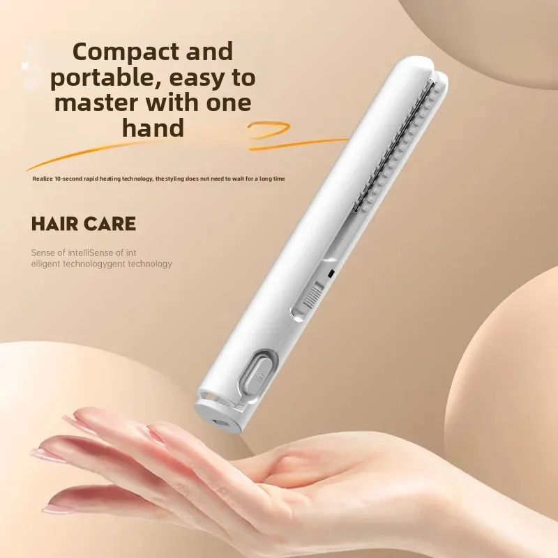 

Mini Portable USB Hair Straightening And Curling Iron Women's Hair Styling Tool Student Dormitory Corn Rolling Electric Clamp
