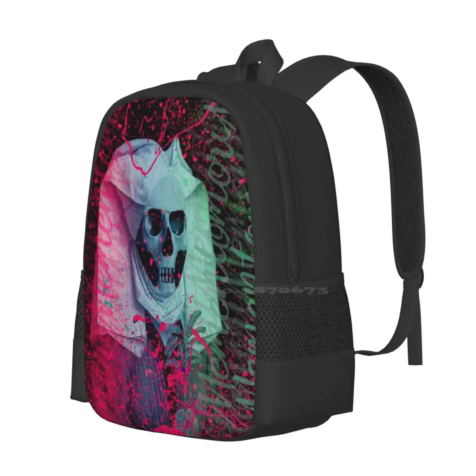 Memento Mori School Bags Travel Laptop Backpack