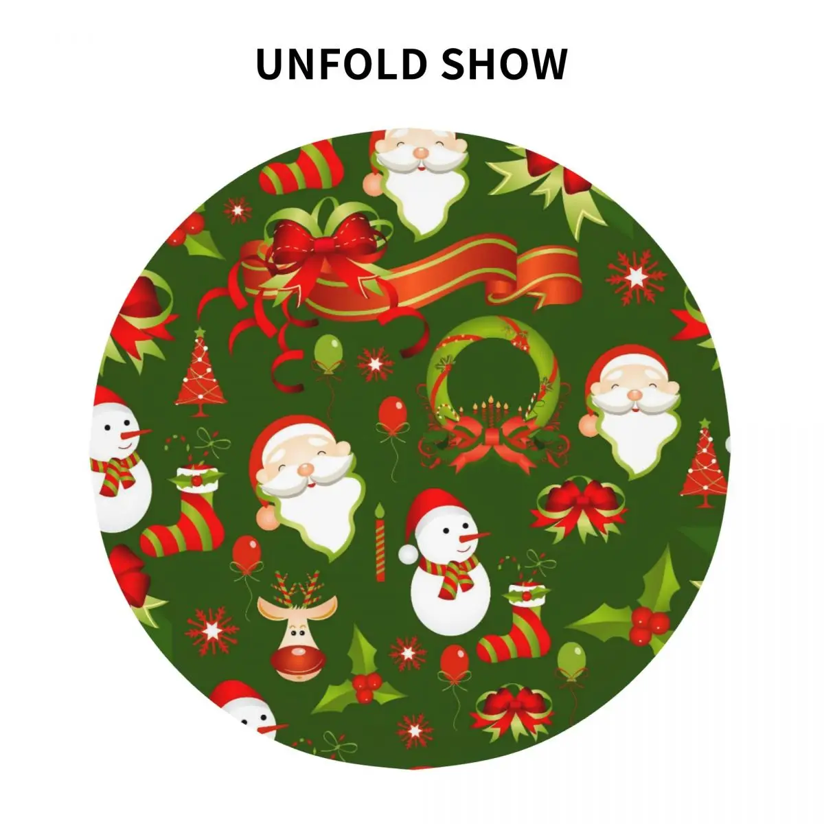 مفرش المائدة عيد الميلاد مفرش طاولة مستدير موضة غطاء الطاولة مفارش المائدة تصميم ديكور المنزل طاولة طعام الديكور #3