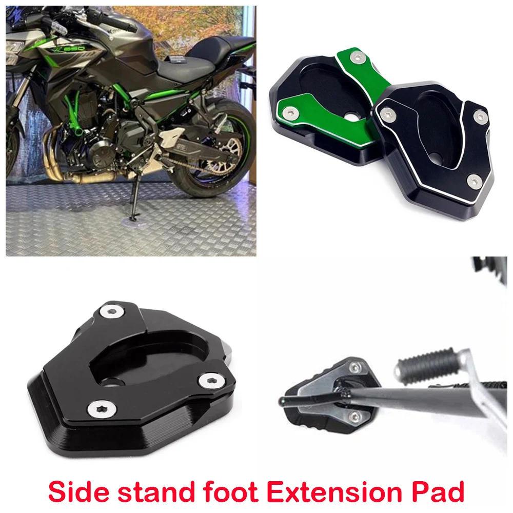 

Fits for Kawasaki Z900 Z650 SE RS ABS Z900RS Z650RS Cafe 2017-2025 Motorcycle Side Stand Base Enlarge Extender Extension Widener