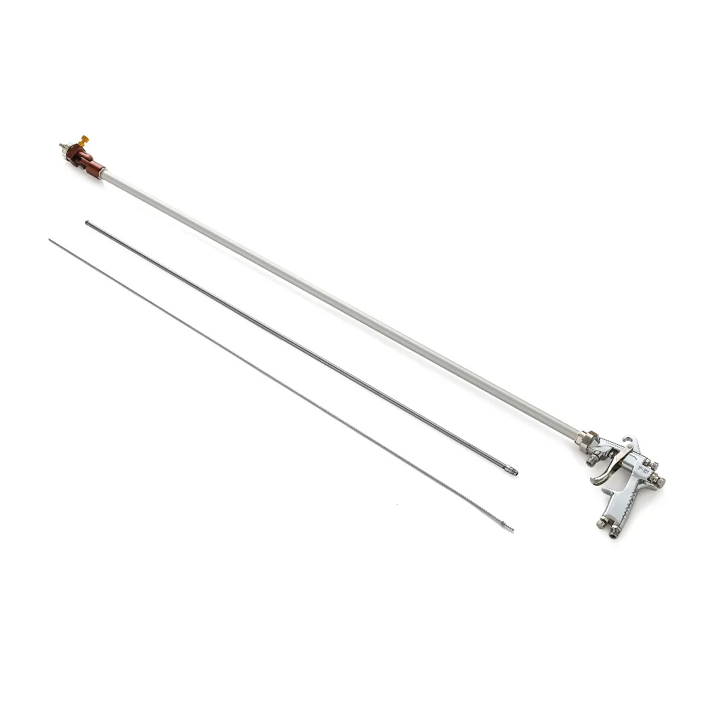 W77 Long Pole Paint Spray Gun With 50cm Extended Handle, High Atomization Latex & Water-based Paint Coating Spraying Tool