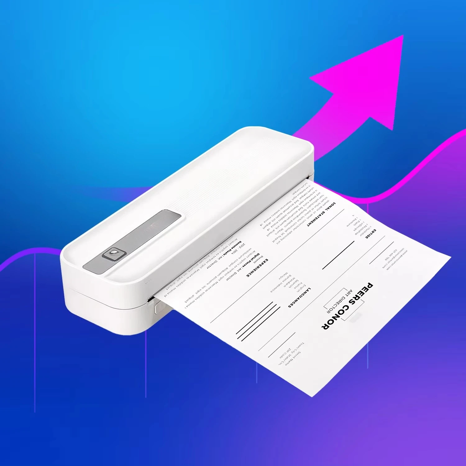 Mini Portable Black and White Thermal Unit-Stock Product Inkless A4 Size Thermal Paper Printer