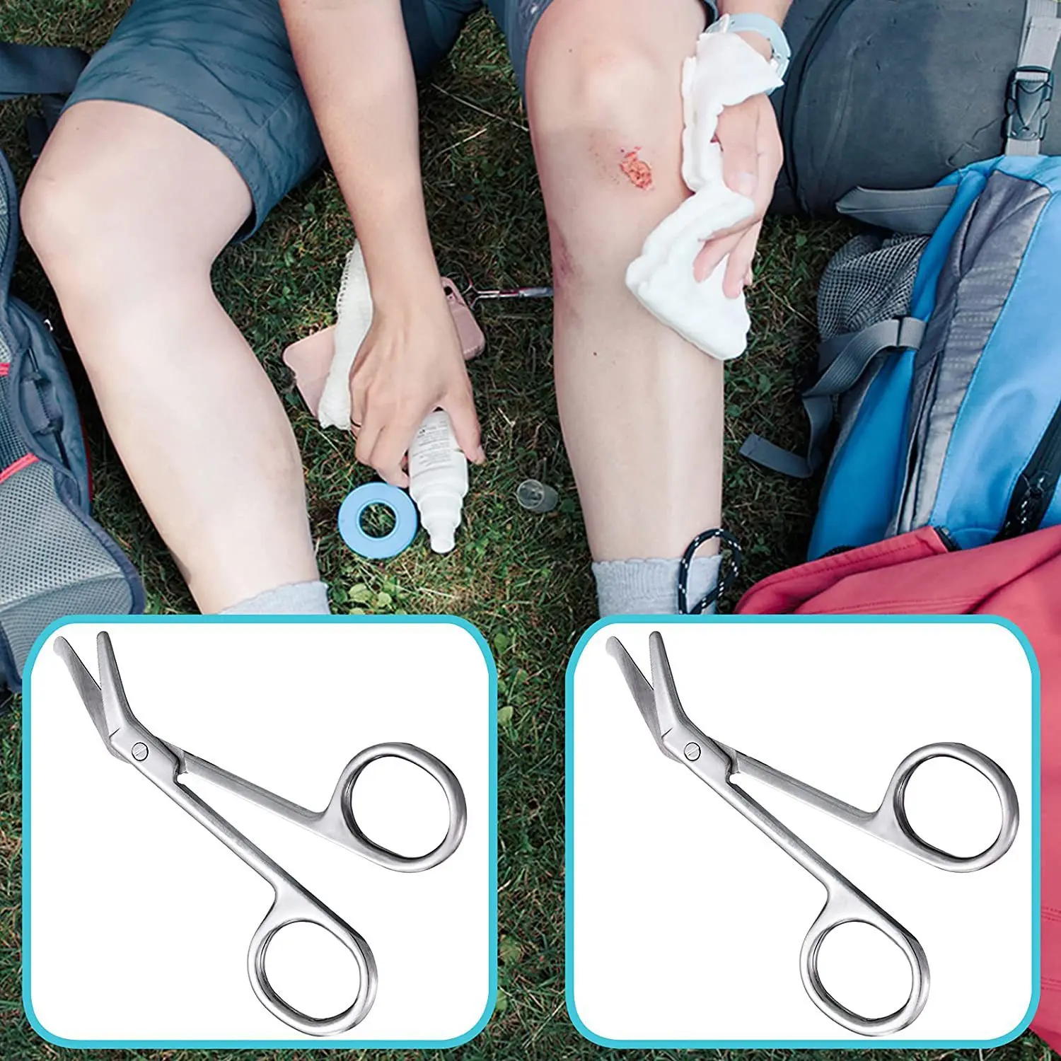 Tesoura de gaze de aço inoxidável 11/14cm, tesoura cirúrgica para vestir, gesso doméstico, tesoura de enfermeira