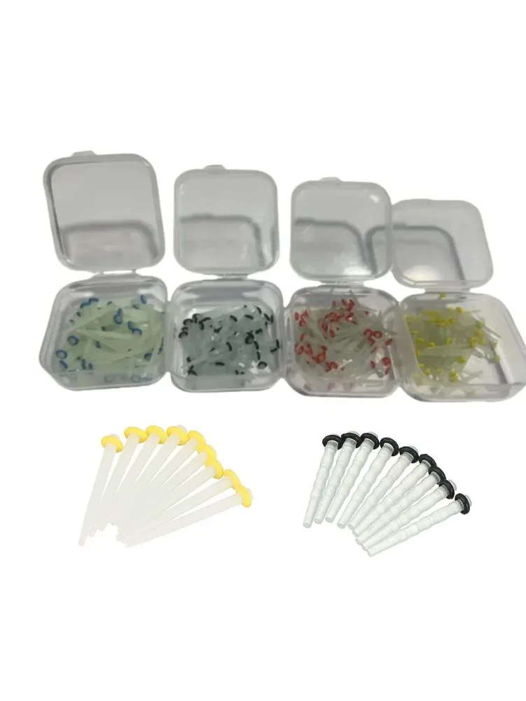 100 pièces/boîte poteaux de fibres dentaires vis poteau en verre de Quartz 1.2/1.4/1.6/1.8mm restauration dentaire réparation des dents Pile de liaison Composite