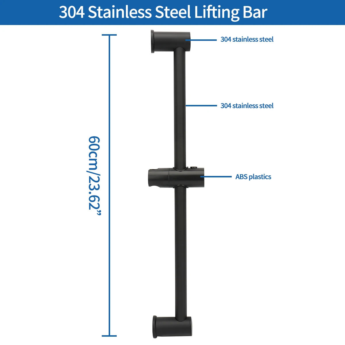 Adjustable Shower Bar Lifting Rod with Shower Rack Shower Column Shower Riser Slide Bar Shower System Sliding Bar