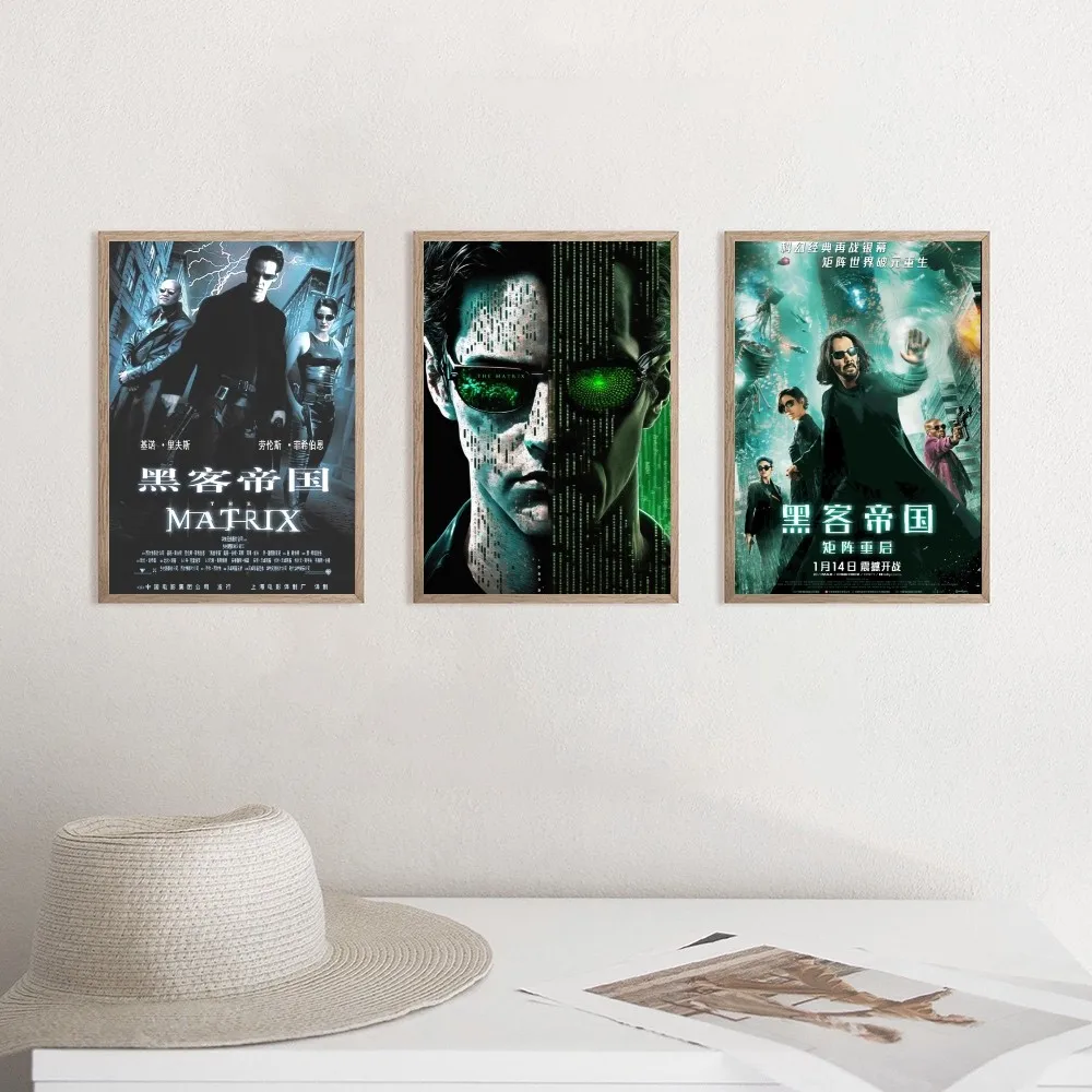 1pc The Matrix Poster Wall Art Home Decor Room Decor Digital Painting Living Room Restaurant Kitchen Art