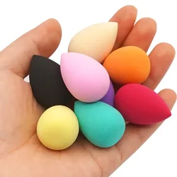 1-8Pcs Mini Beauty Egg Makeup Sponge Face Beauty Cosmetic Powder Puff for Foundation Cream Concealer Make Up Blender Tool