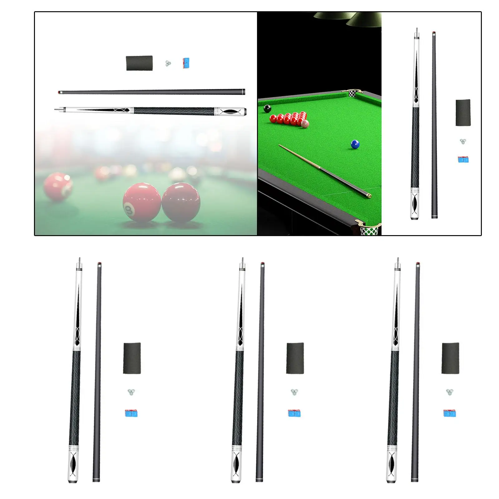 

Pool Cue Stick Fashion Pool Stick Length 146 cm for House Pool Game Starters