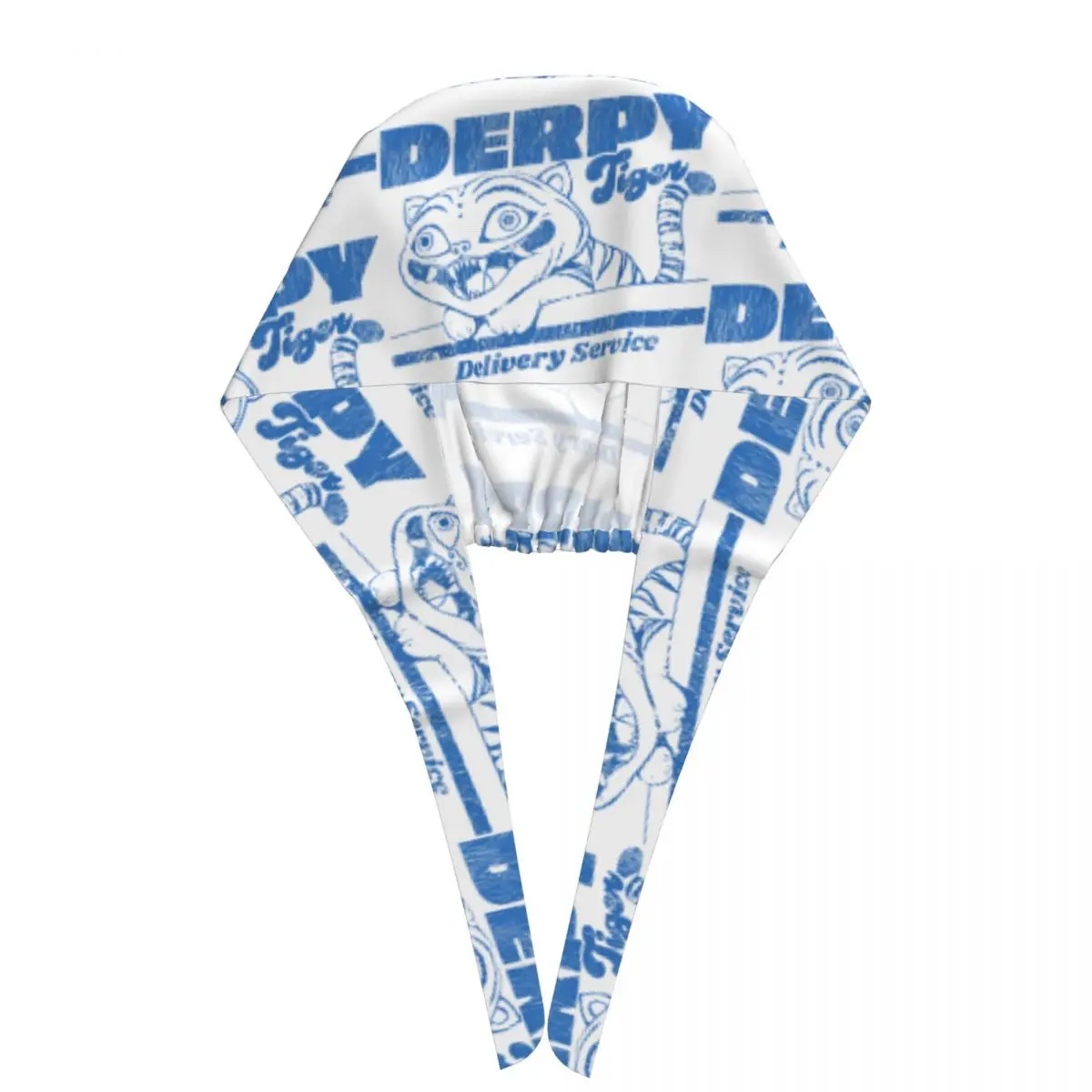 Krankenschwestermütze KPop Demon Hunter Scrub Caps Derpy Tiger Trendige medizinische Mütze Weich Elastisch Unisex Damen Langes Haar Grafik-Arbeitskappe