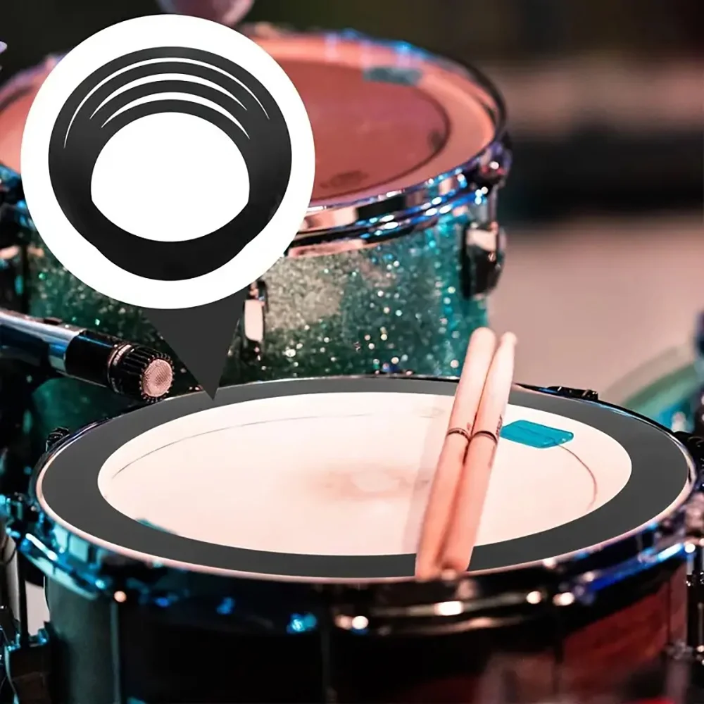 Drum Kit Silencer Mute Practice Snare Pad Pads Dampeners Simple Accessory Home Delicate Percussion Silent Useful Off