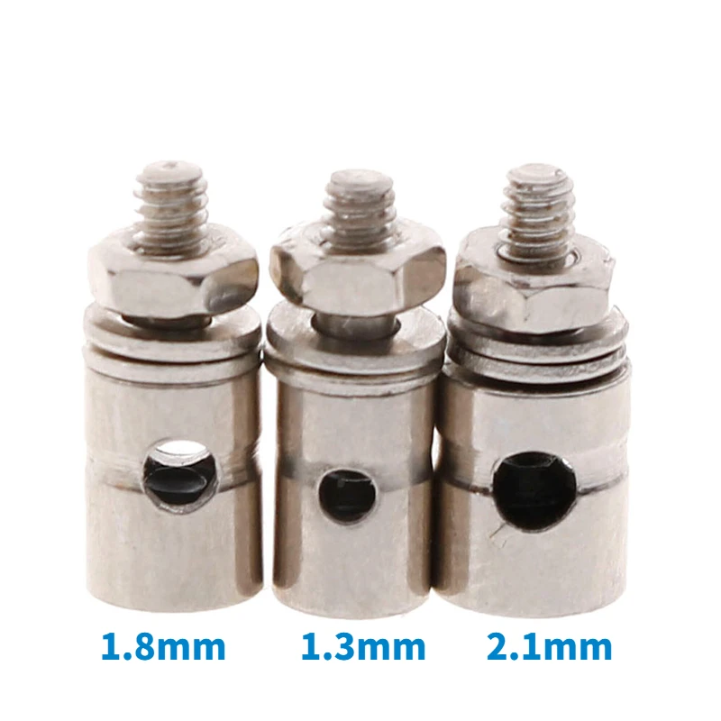 10Pcs RC Airplane Boat Pushrod Linkage Stopper Servo Connectors Adjustable Diameter Helicopter 2.1mm/1.8mm/1.3mm RC Boat