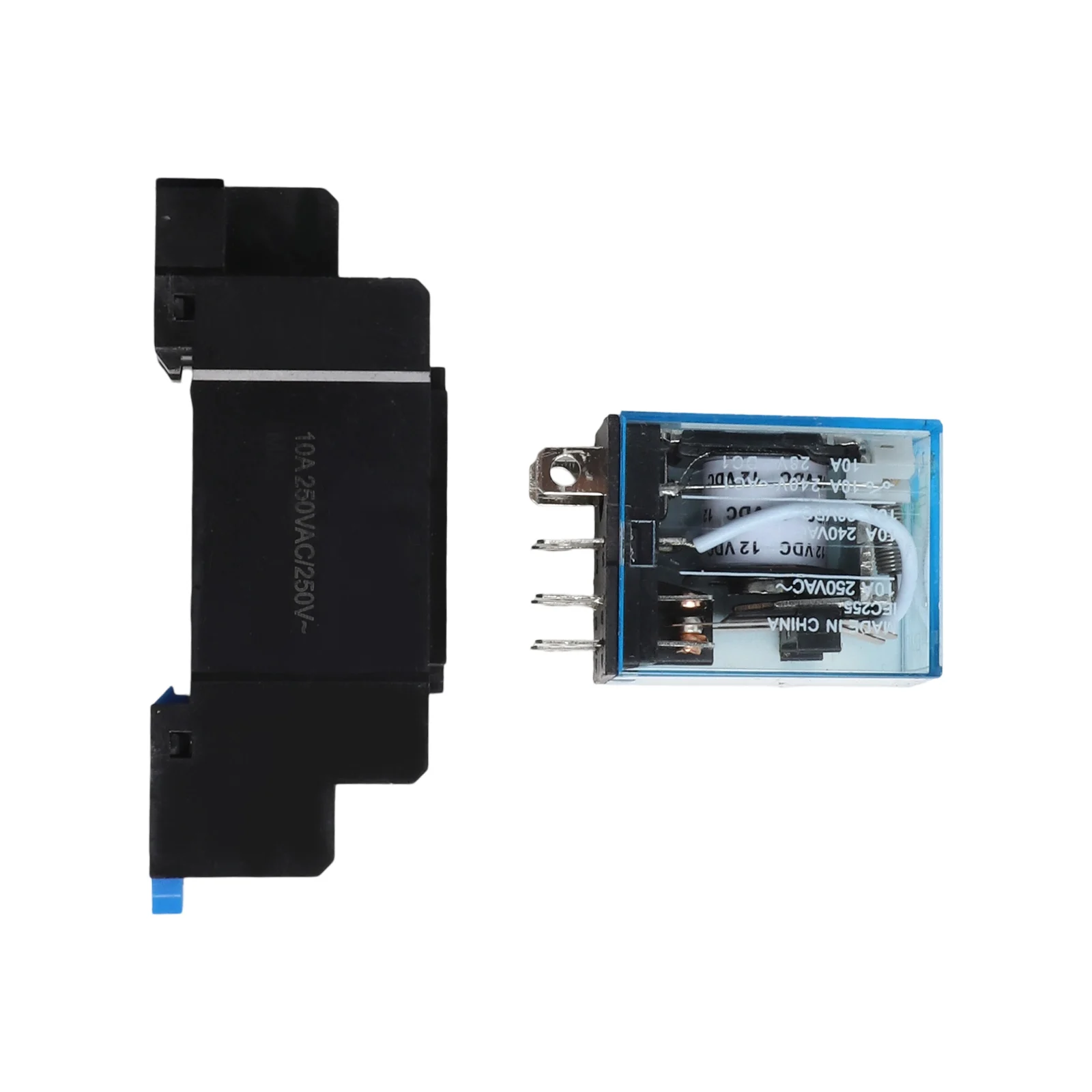 Coil Relay 8Pin DPDT Relay For Electronic Equipment 35mm Mounting Rail 8 Terminals Automatic Circuit Protection For Automation