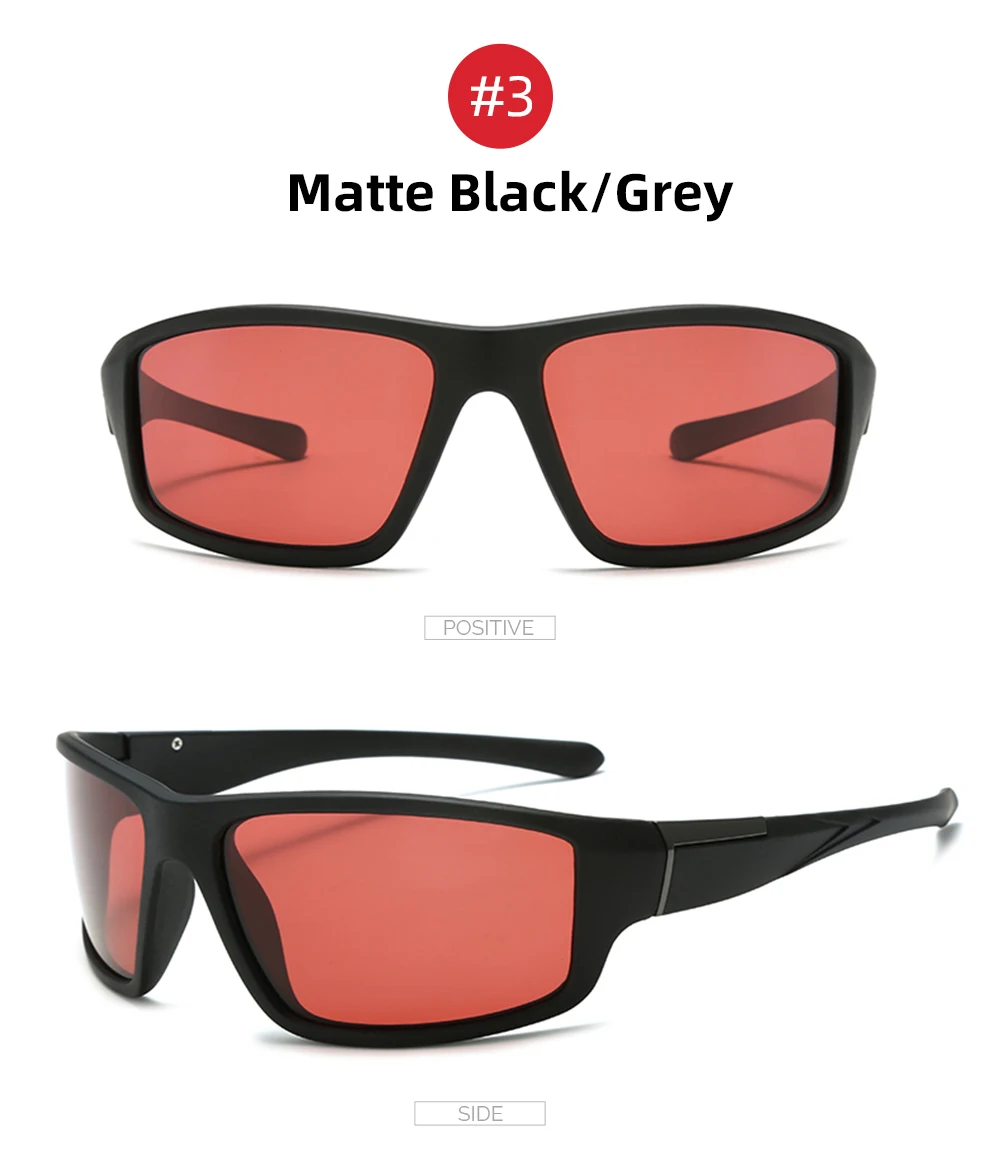 VIVIBEE Angeln Sonnenbrille Rot Polarisierte Männer TAC Homomorphic Angeln Schutzbrillen Frauen Sport Outdoor Shades – Detail 16