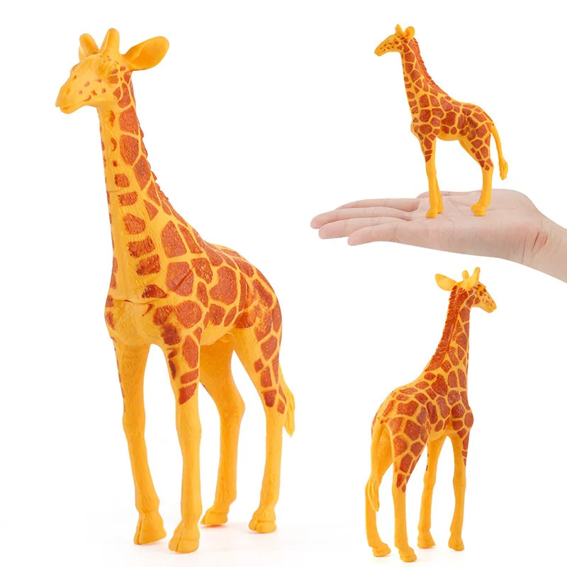 12 รูปแบบ Hollow ชีวิตป่าจําลองสัตว์ที่สมจริง Lion Hippo Tiger Giraffe Decor ของเล่นเด็กคริสต์มาสของขวัญ