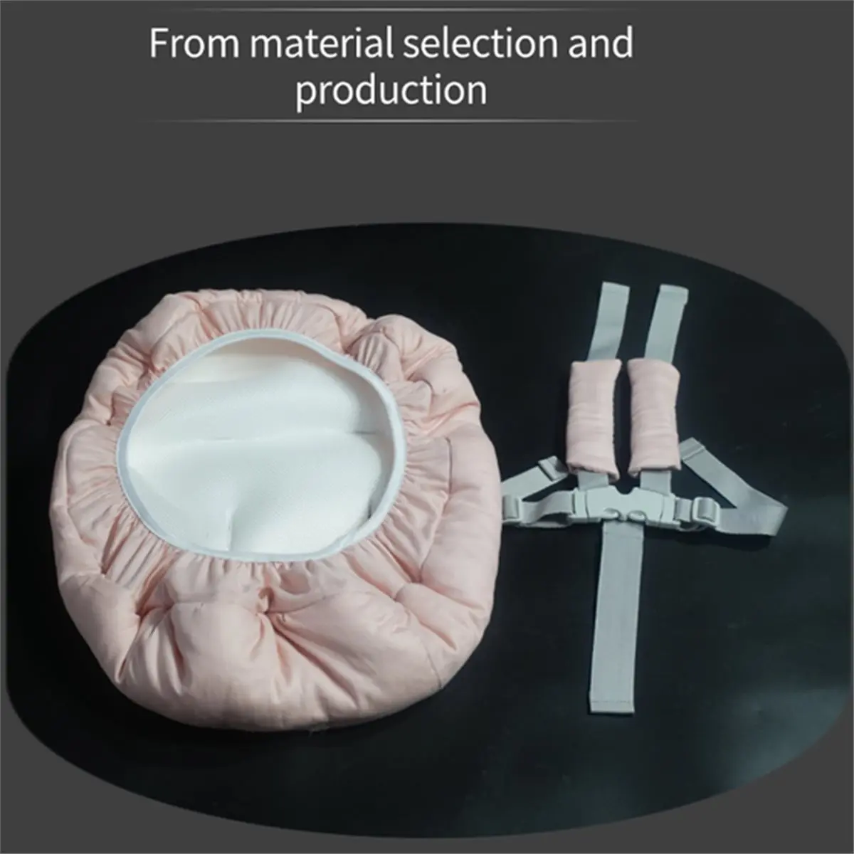 Y69A Suitable New Born Set Fabric Cover+Seat Belt, Soft and Thick All Cotton Yarn