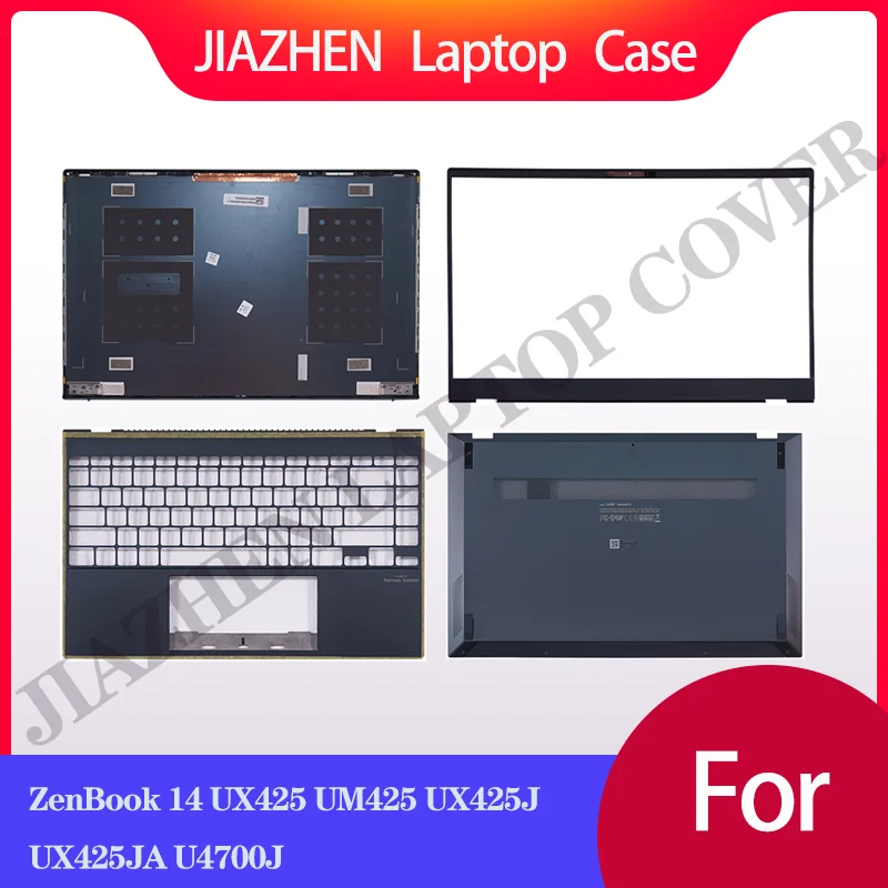 

Новая замена для ноутбука ZenBook 14 UX425 UM425 UX425J UX425JA U4700J, задняя крышка ЖК-дисплея, верхняя задняя крышка, передняя панель, петли для упора для рук