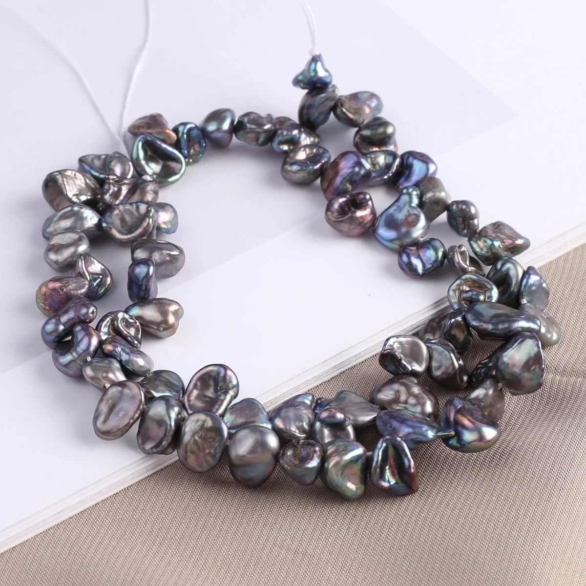 Black Natural Freshwater Pearls Irregular Beaded Pearls Jewelry Making DIY Necklaces Accessories Gifts 6-9mm