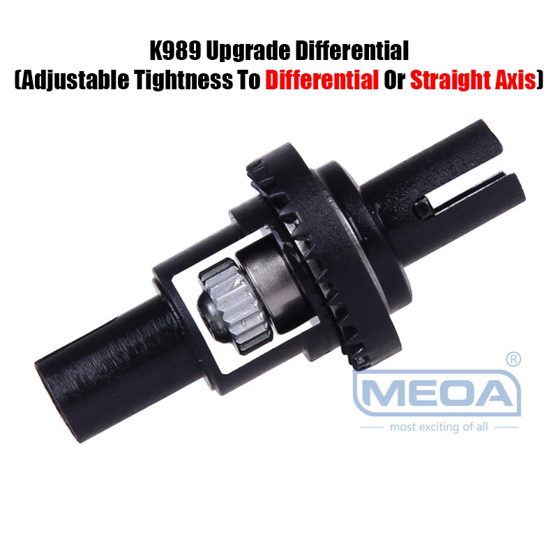 Wltoys RC Car Spare Parts, estendido eixo de transmissão especial para Metal Upgrade, diferencial de bola ajustável, 1/28, K989, K969, 284131, 26mm