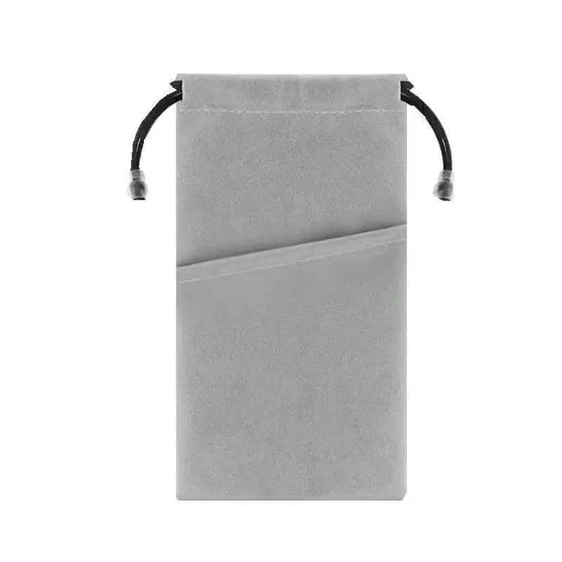 Multifunktionaler Flanell-Zugbeutel, für Mobiltelefone, Sonnenbrillen, elektronische Geräte - Reise-Organizer-Aufbewahrungstasche – Detail 5
