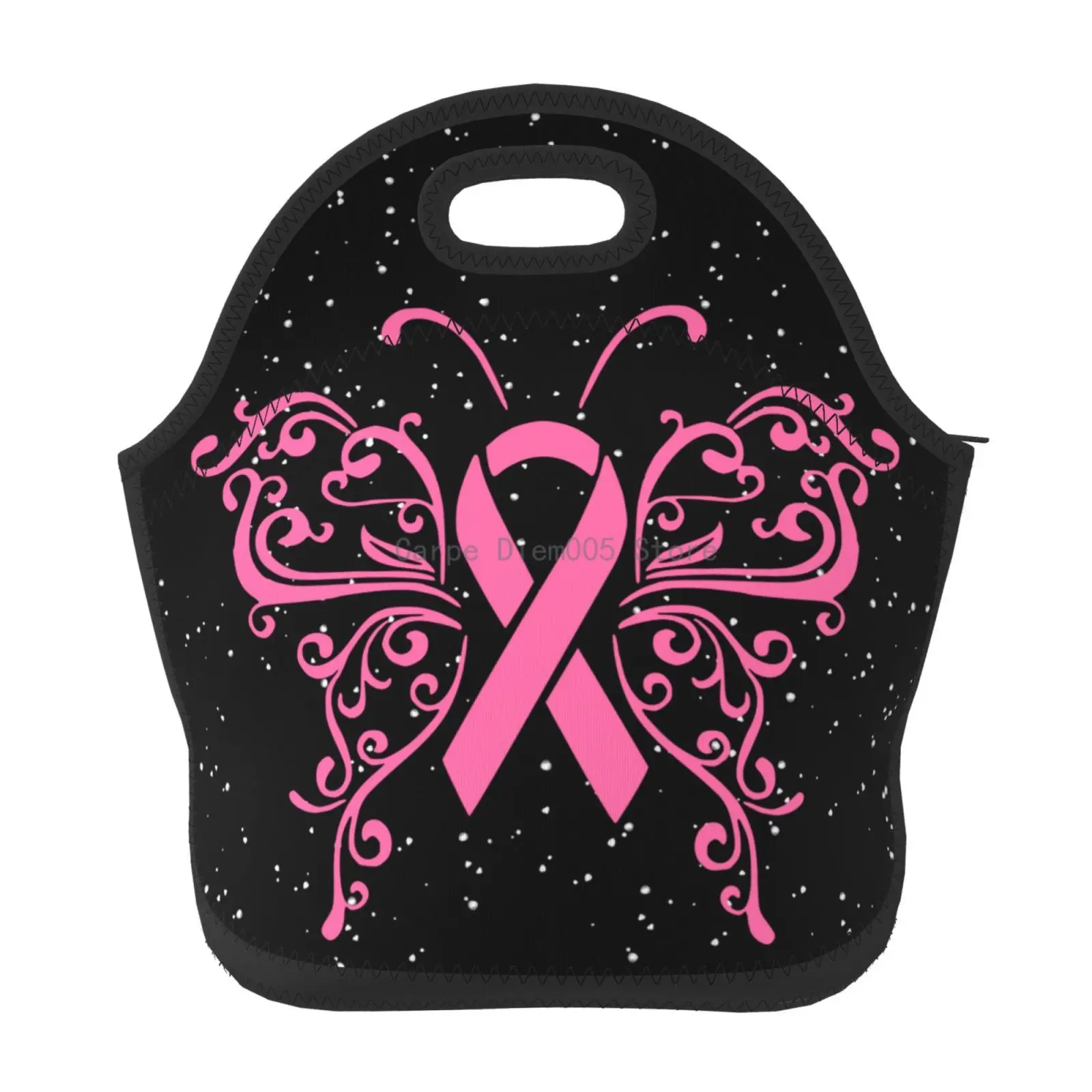 Breast Cancer Awareness Lunch Bag For Women Men Insulated Lunch Box For Adult Reusable Lunch Tote Bag For Work, Picnic, School