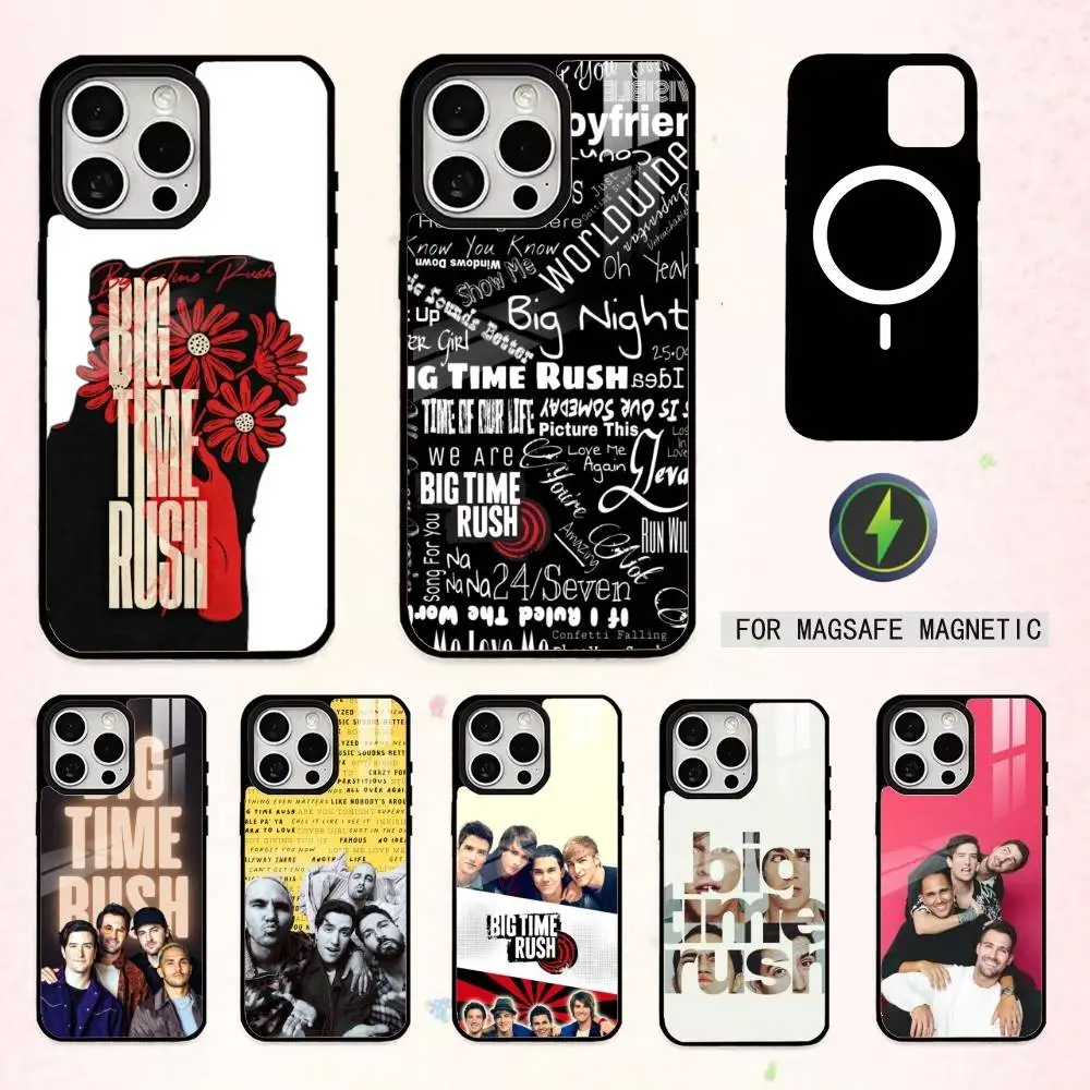 

M-Music B-Big T-Time Rush Phone Case For iPhone17,16,15,14,13,12,11 Plus,Pro Max Magnetic For Magsafe Wireless Charging