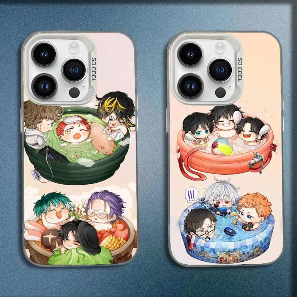 

Anime H-Hypnosis Mic Phone Case For iPhone 16,15,14,13,12,11,Mini,Pro,E,MAX White Candy Matte Shockproof Cover