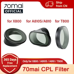 Original 70mai CPL Filter for 70mai A810 Lite/ A810S/ A810/ X800/ T800 Circular Polarizing Lens Filters Lens Cap