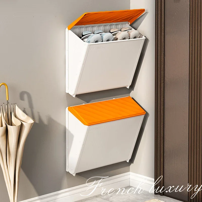 

Entrance Shoe Cabinet Household Modern Portable Design Dust Proof Storage Shoe Cabinets Dorm Zapateros Living Room Furniture