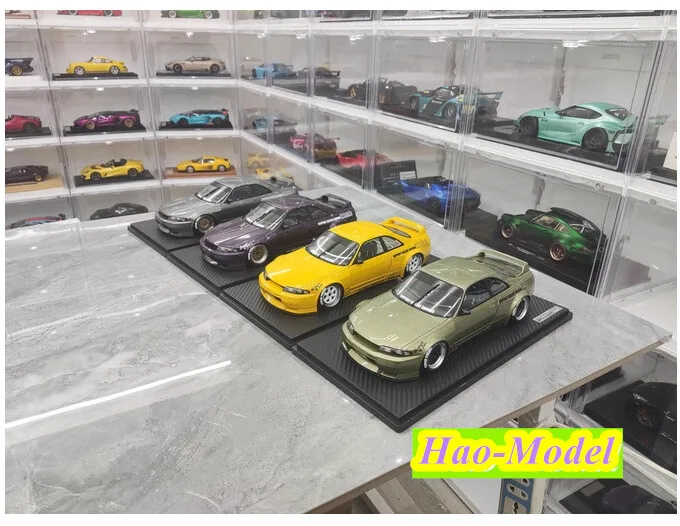 

Масштабная модель полицейского автомобиля Nissan GTR R33 PANDEM BCNR из смолы, 1:18, коллекционная игрушка-украшение