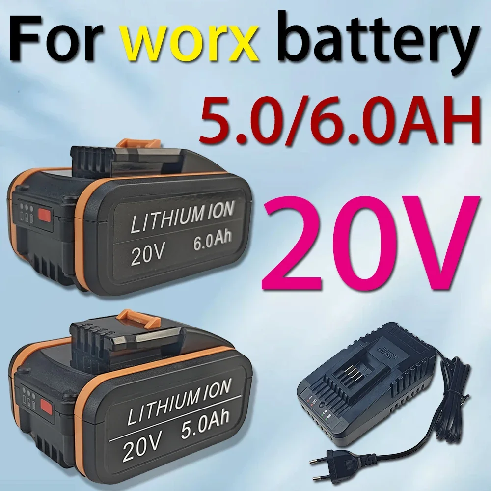 

for Worx 20V battery WA3553/WA3551 replacement Li-Ion cordless power tools WA3572 WX390 WX176 WX178 WU268 For POWERSHARE Series