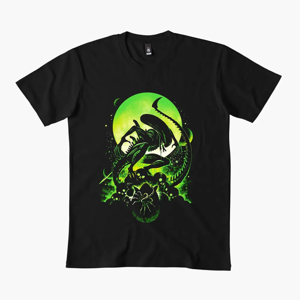 

80s Retro Sic fi Alien Gift T Shirt Weyland Yutani Lv 426 Xenomorph Graphic Clothes 0312 100% cotton print All size tops S-6XL